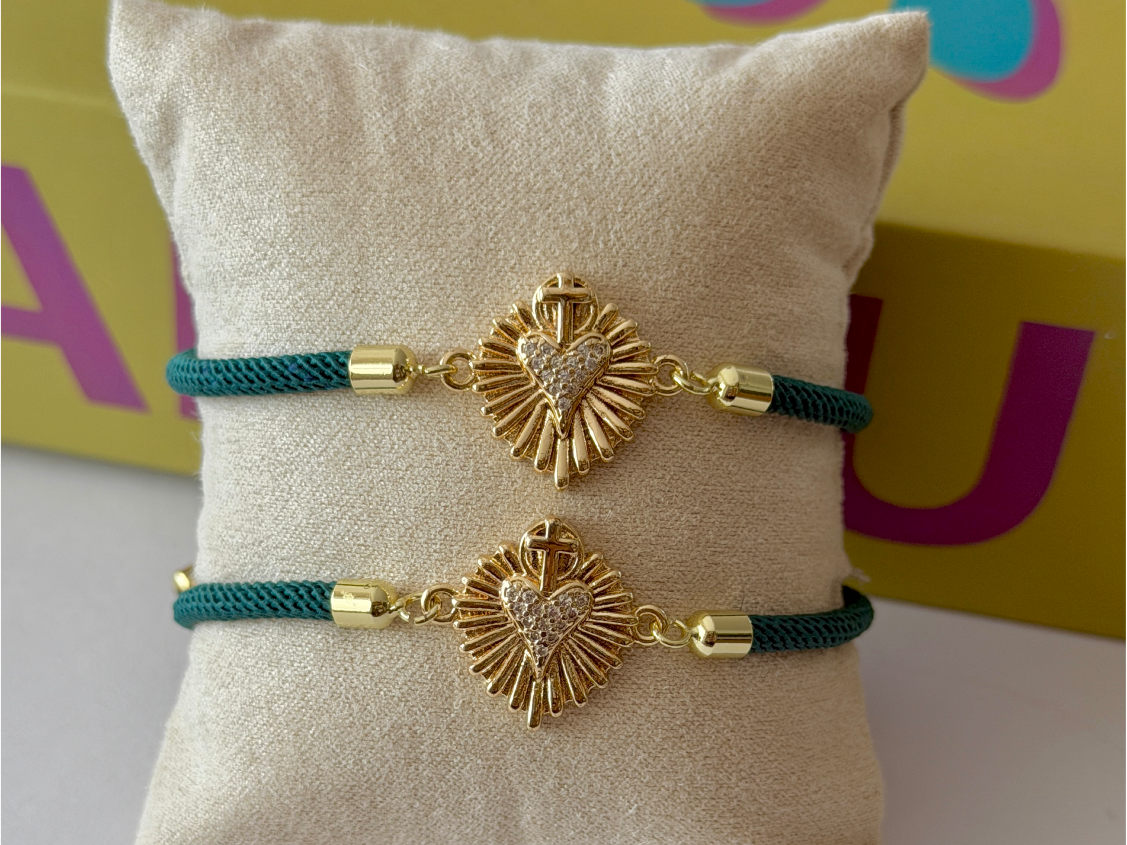 Pulsera Cordón Sagrado Corazón
