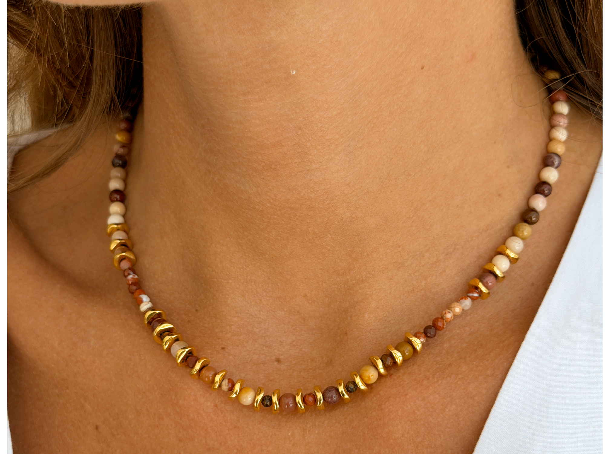 Collar  Gold Mokaita