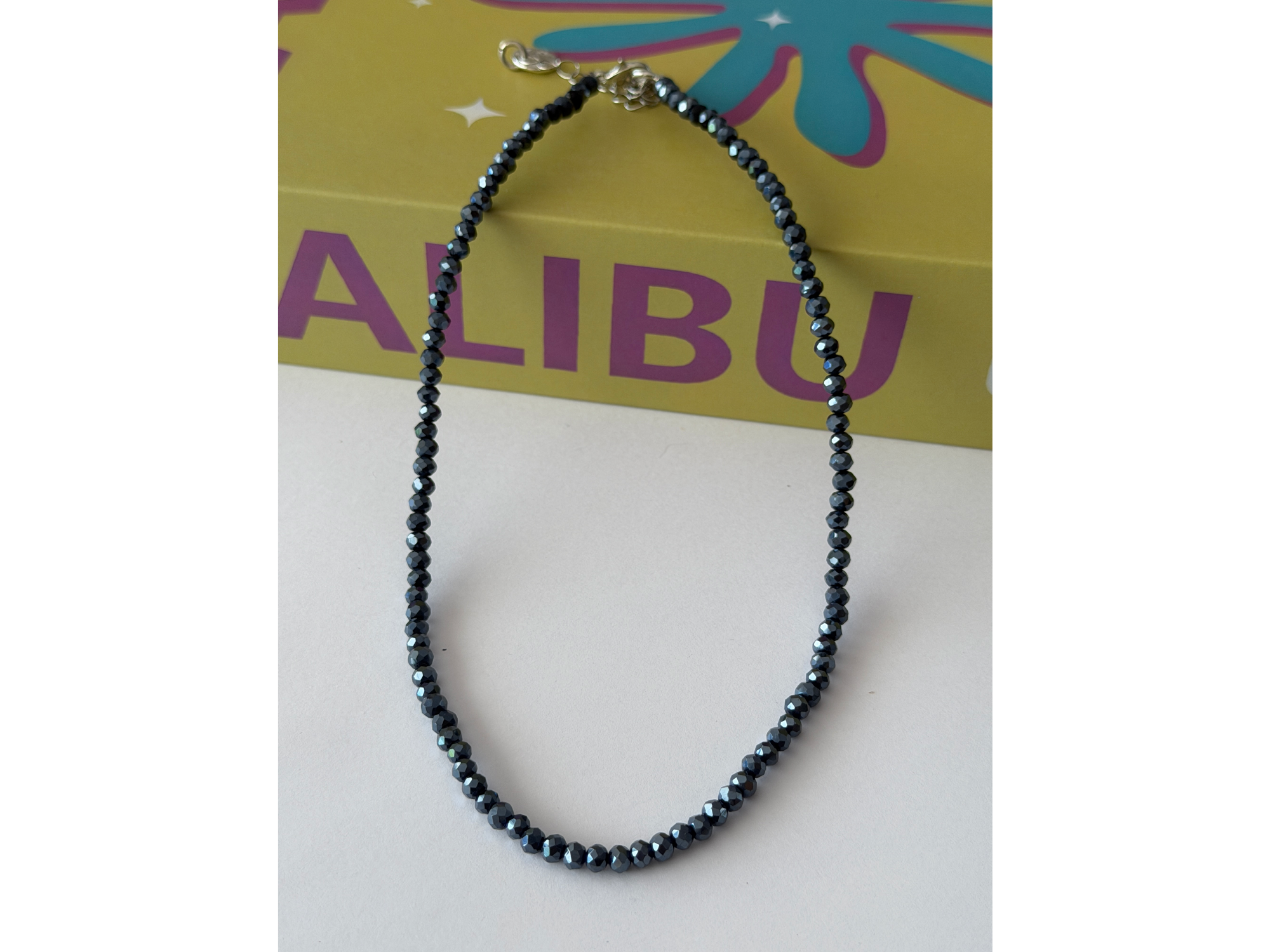 Collar Cristal Azul Noche