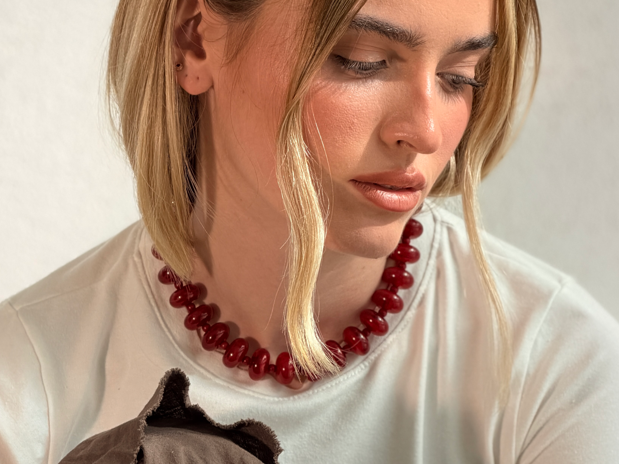 Collar Bold Rojo