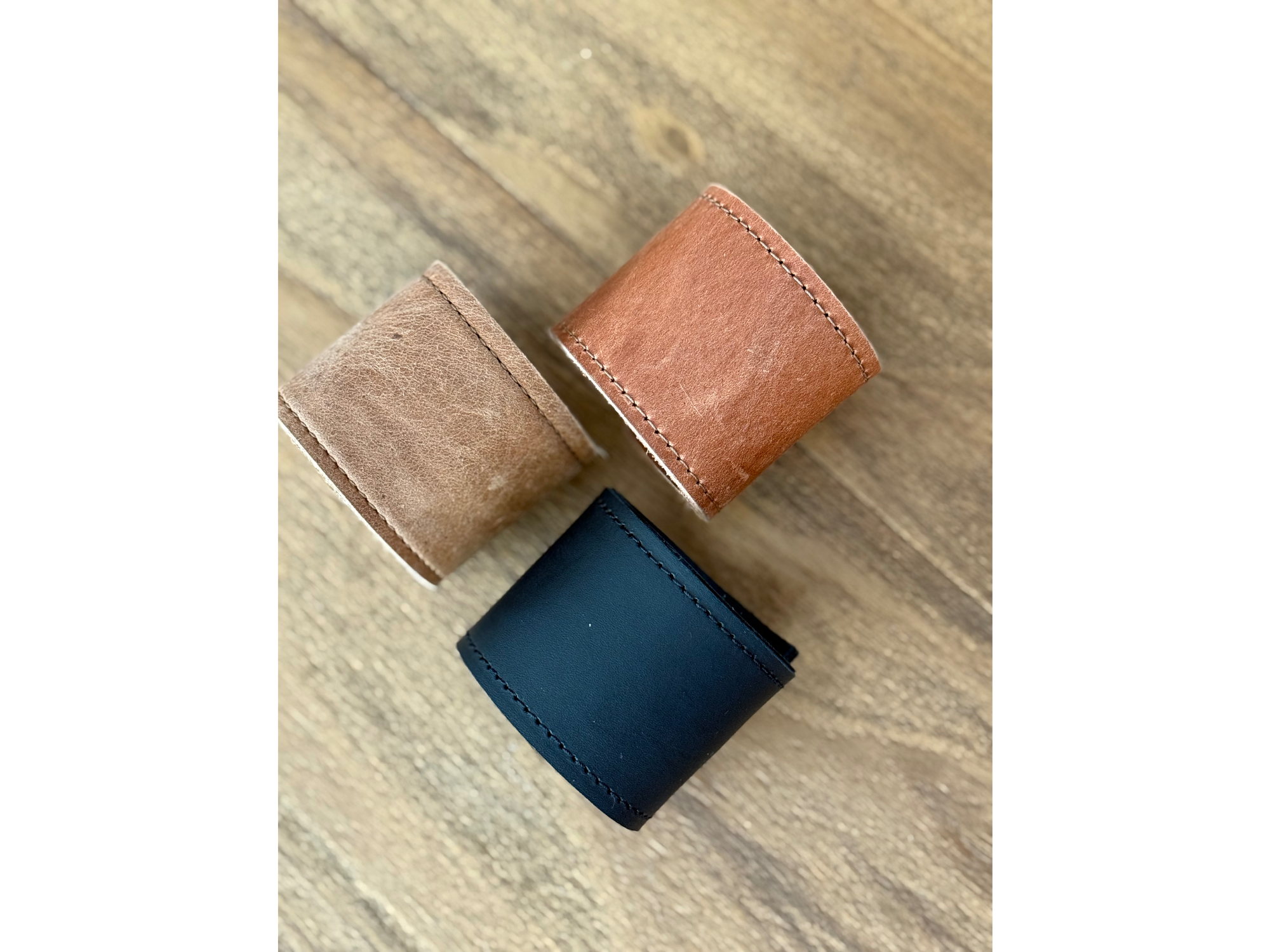 Pulseras de Cuero Liso