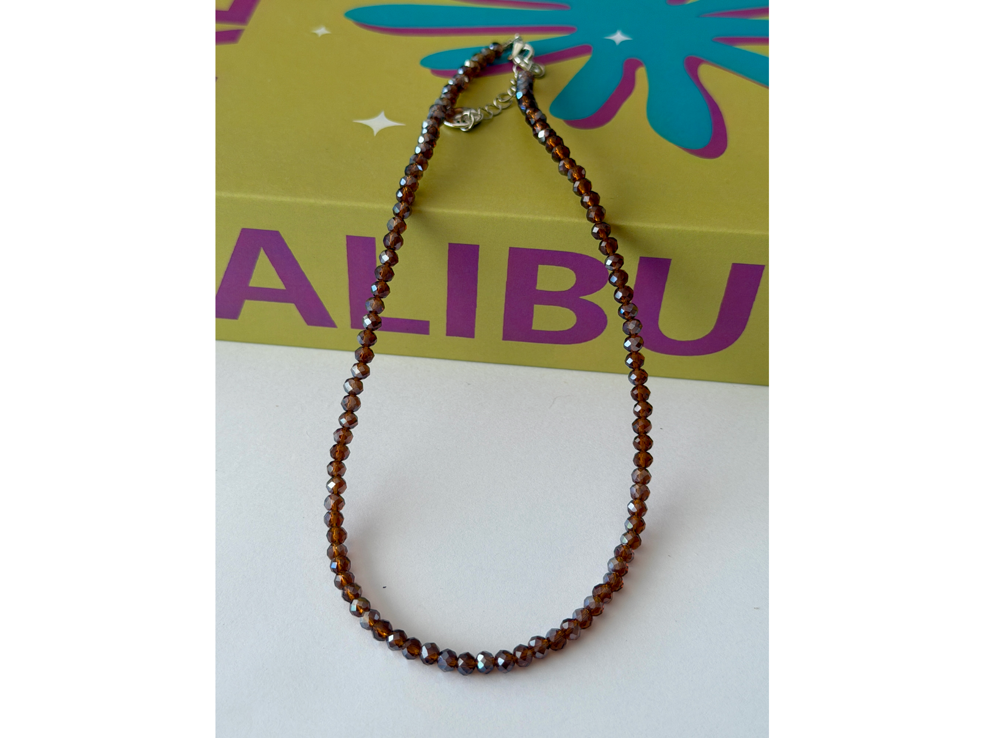 Collar Cristal Chocolate