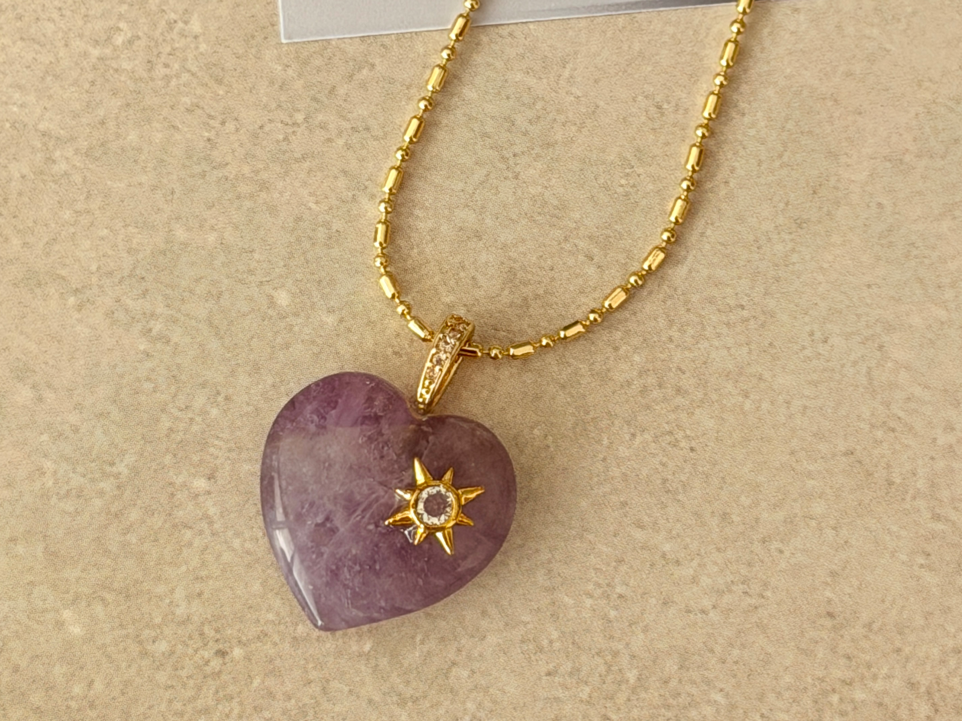 Cadena Cuore Amatista