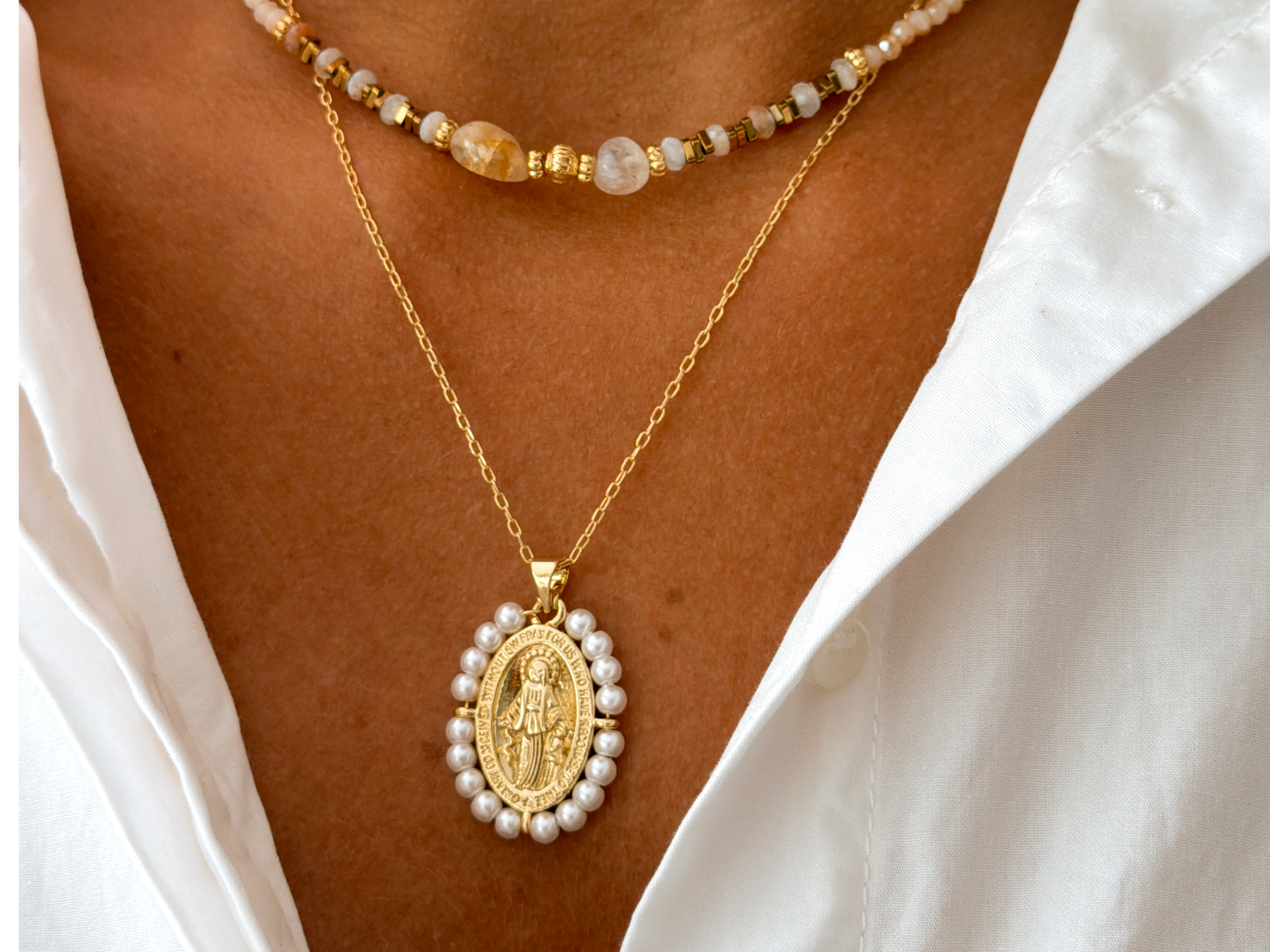 Collar Milagros Perla