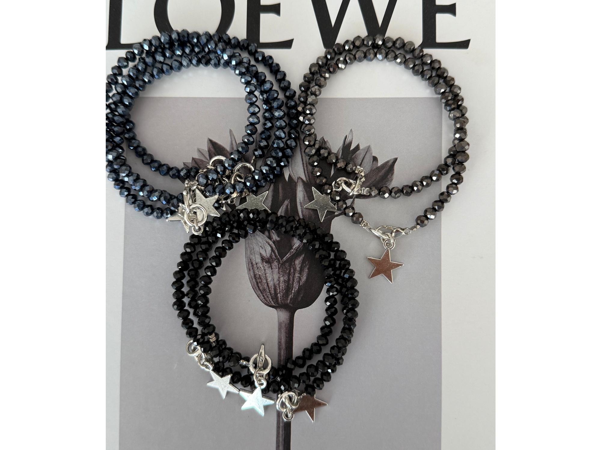 Pulseras Cristal Tonos Oscuros