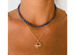 Conjunto Collar Cangrejo y Collar Cristal