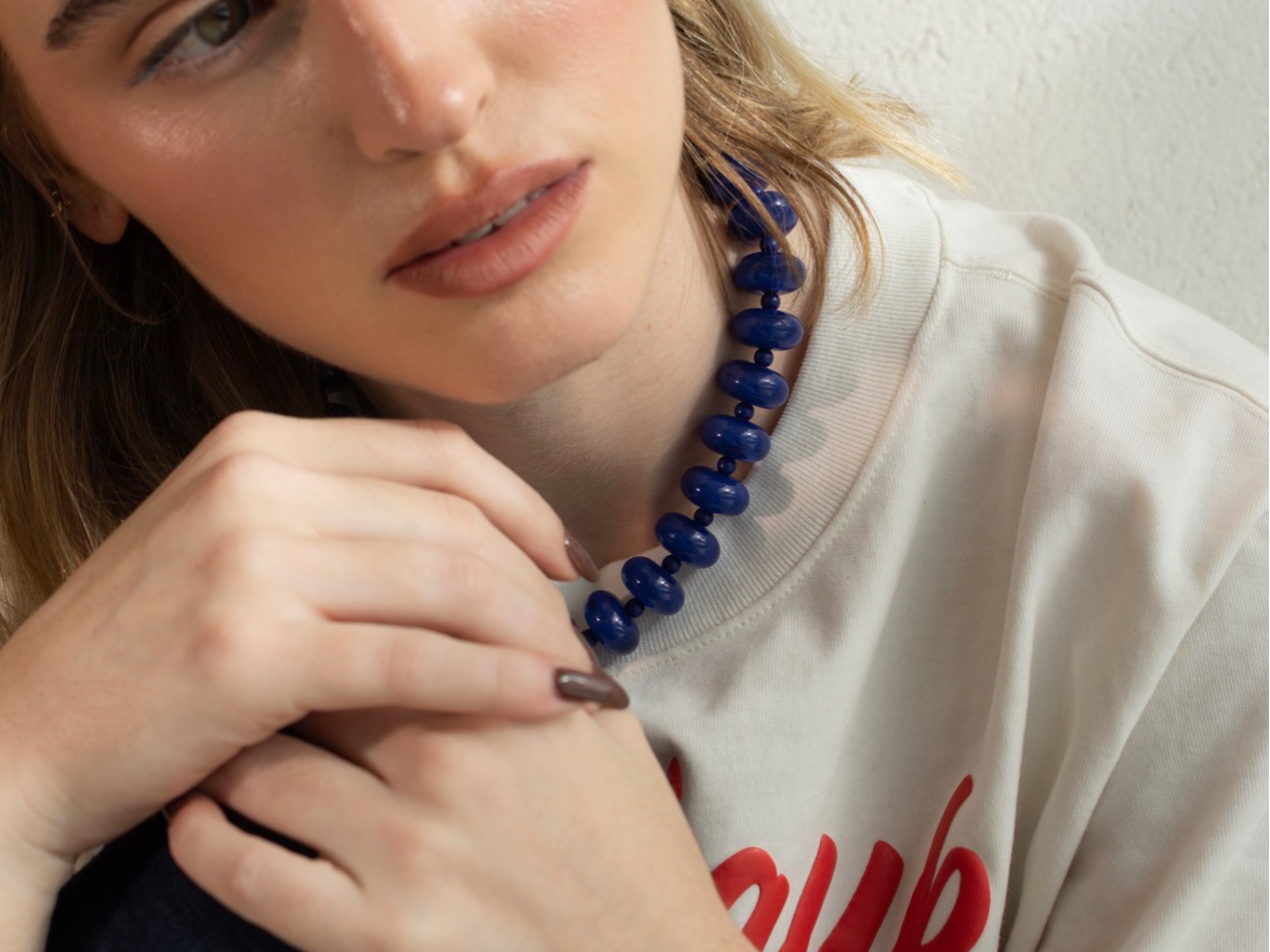 Collar Bold Azul