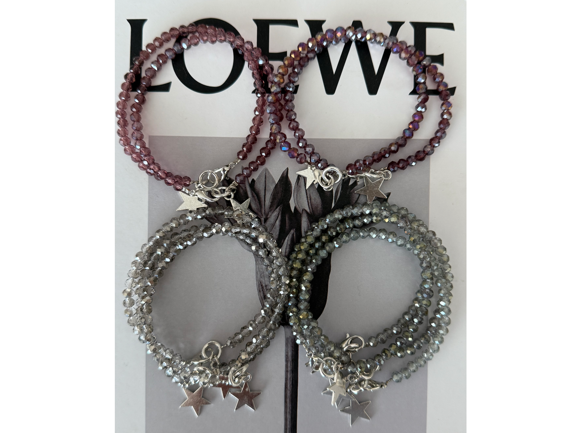 Pulseras Cristal Tonos Frios