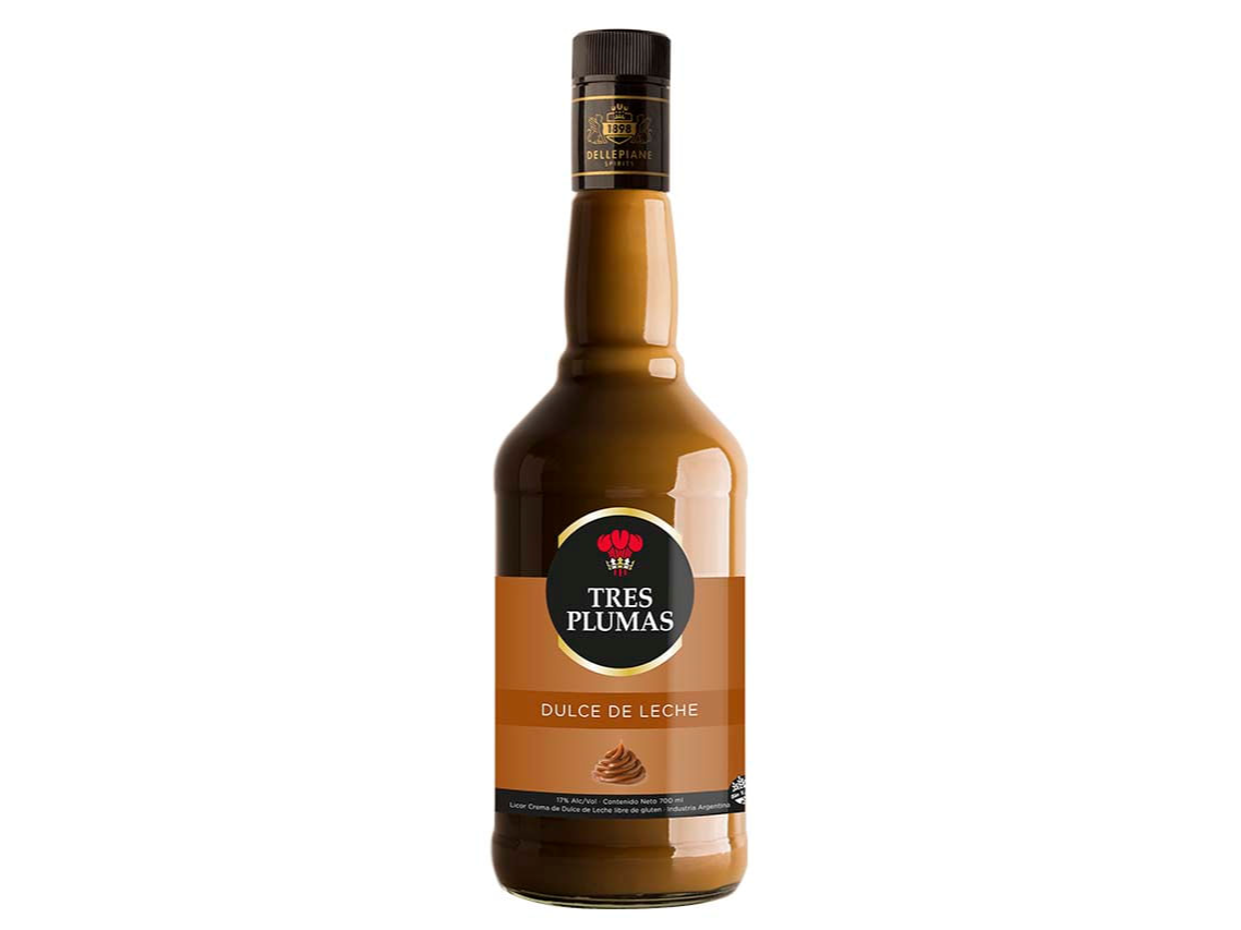 Licor 3 plumas / dulce de leche