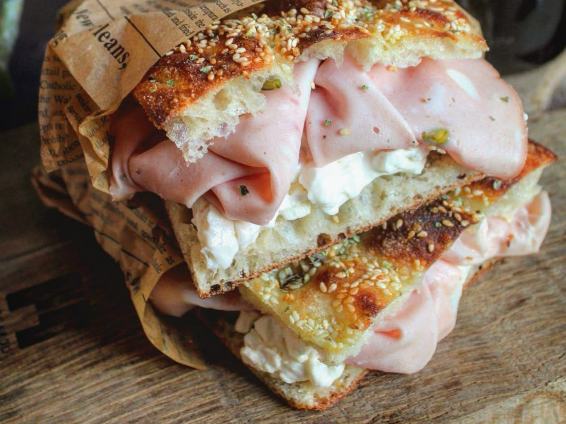 Mortadela con pistacho