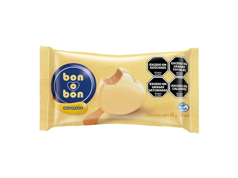 HELADO CORAZON BON O BON BLANCO