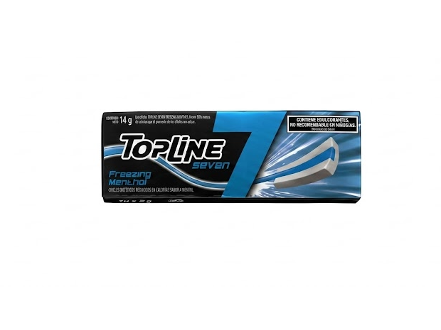 CHICLE TOPLINE SEVEN MENTHOL