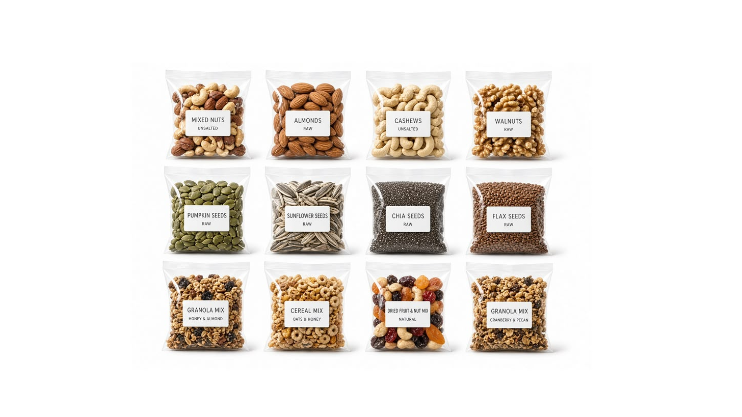 Mixes, cereales, harinas, semillas