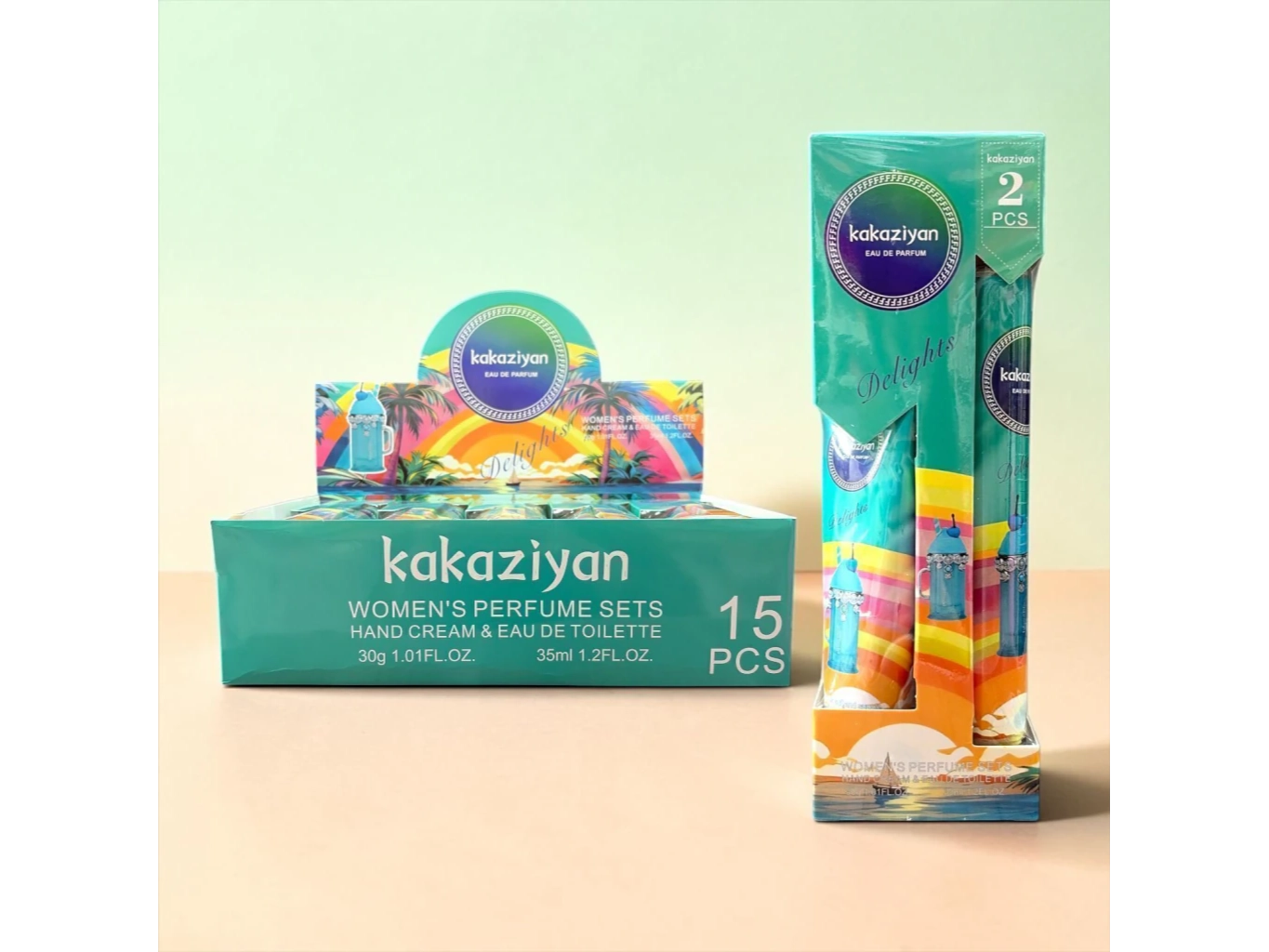 Set Perfume 35 ml + Crema 30 gr x 6 u