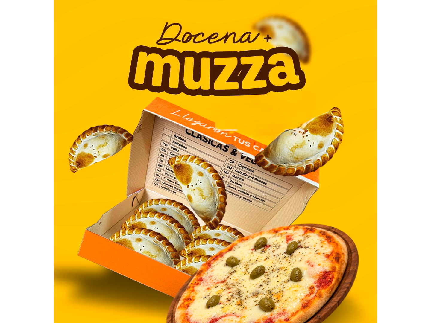 Promo - Docena empanadas + pizza