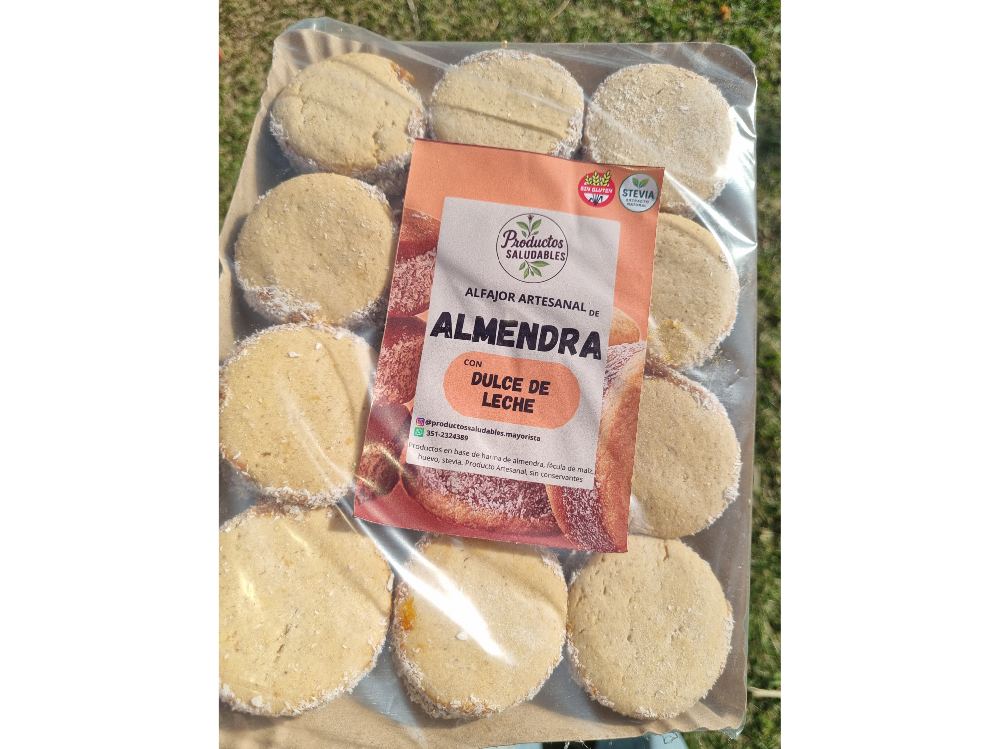 Alfajor keto de Almendra