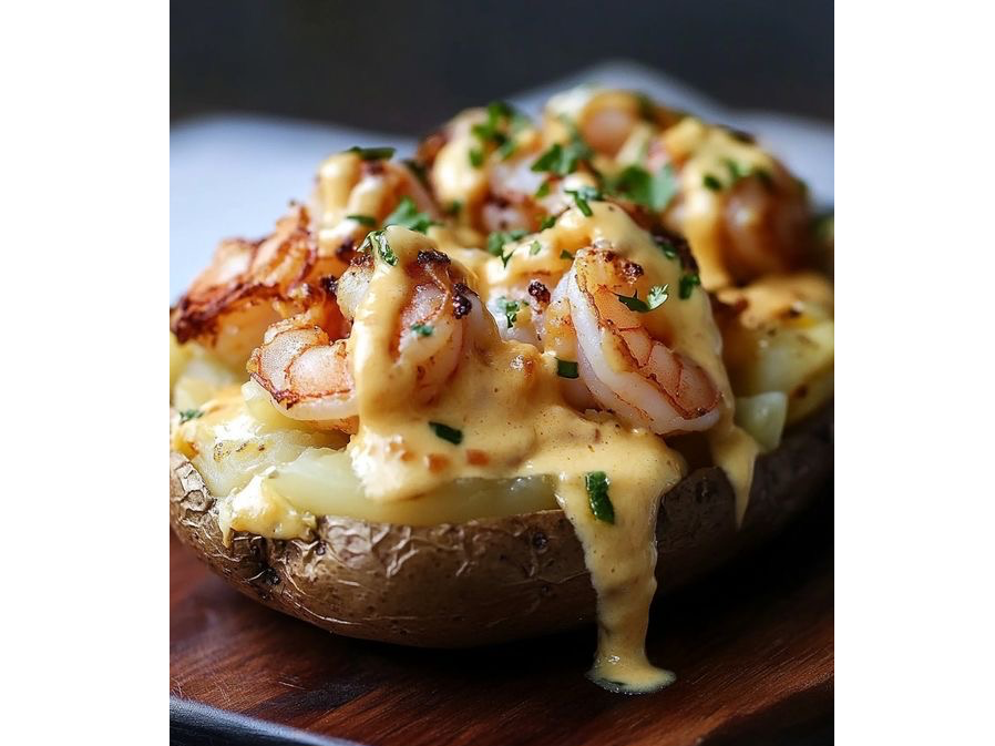 Papas rellenas de camarón