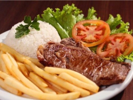 Bife con cebolla
