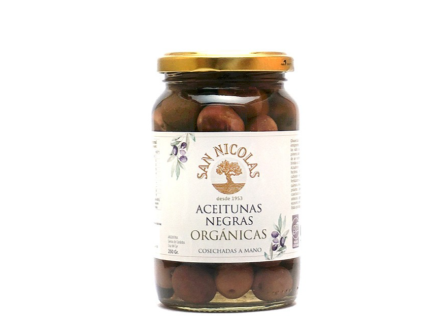 Aceitunas negras orgánicas San Nicolas (A confirmar)