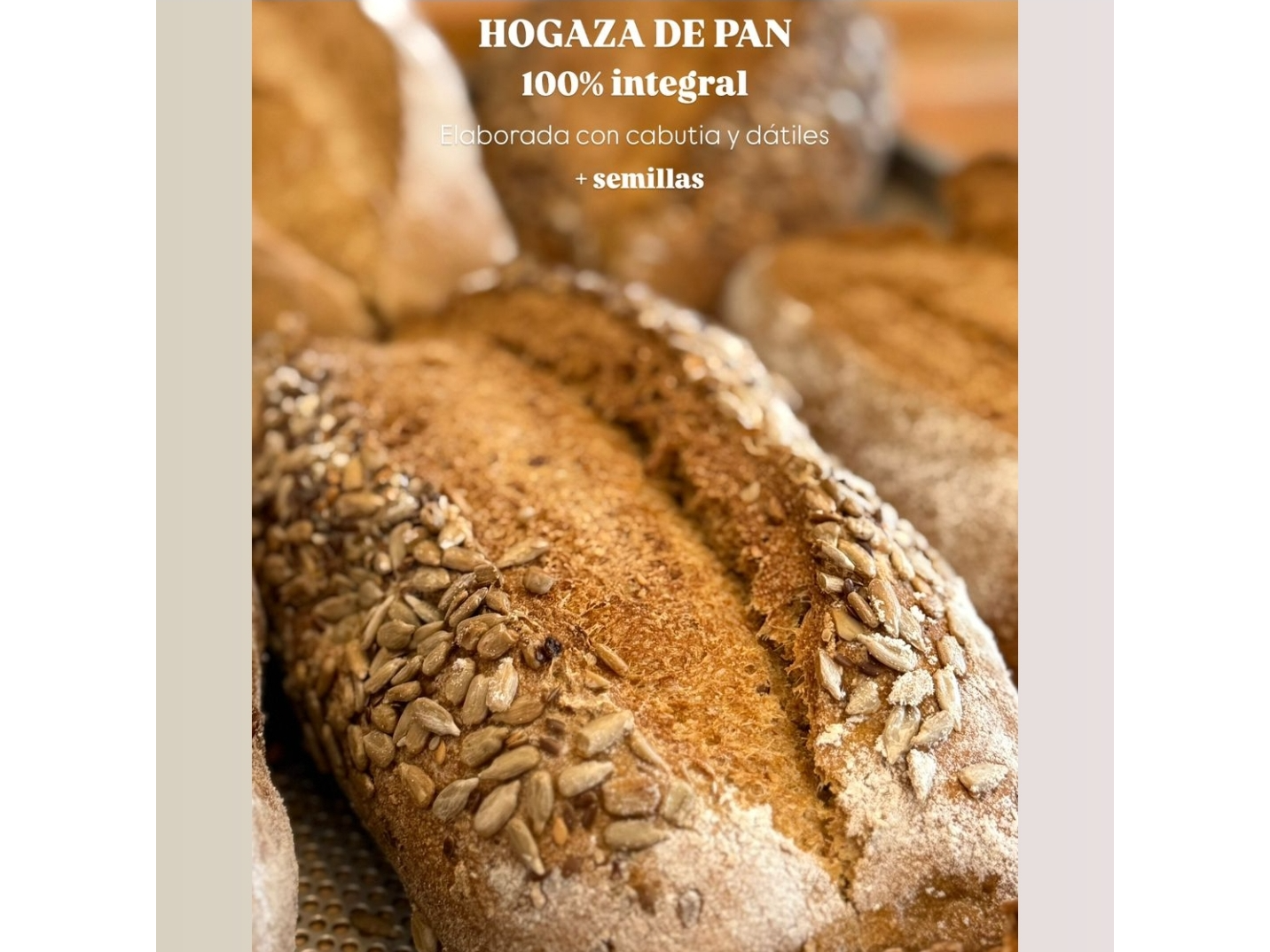 Hogaza de campo integral con semillas