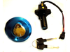 (02) - LLAVE CONTACTO + TAPA TANQUE 2 CABLES NXR 125