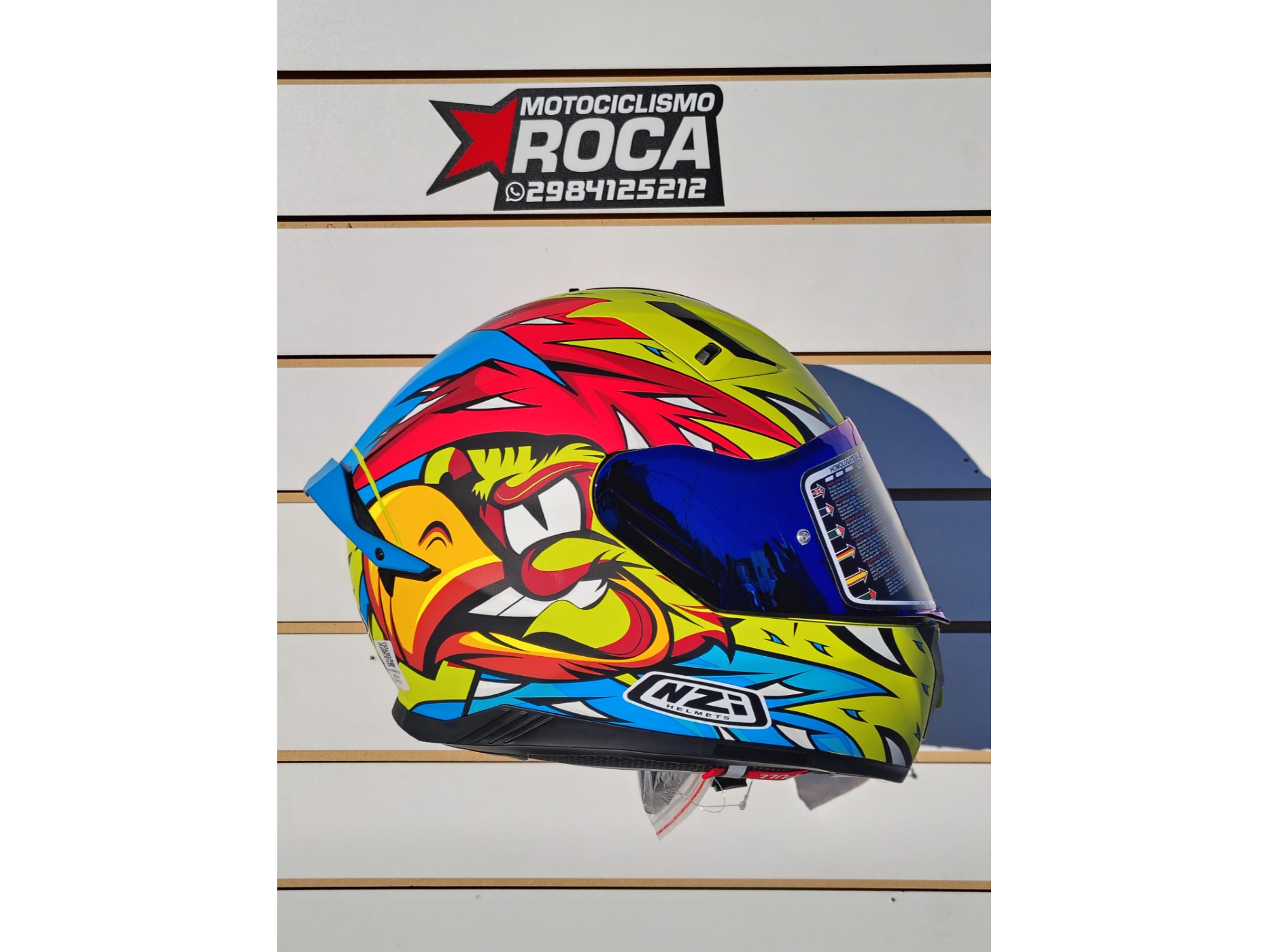 CASCO NZI GO RIDER STREAM YELLOSKY BLUE