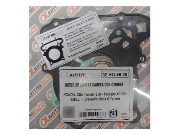 (01) JUNTAS CABEZAL HONDA CBX TWISTER 250 C/ORING