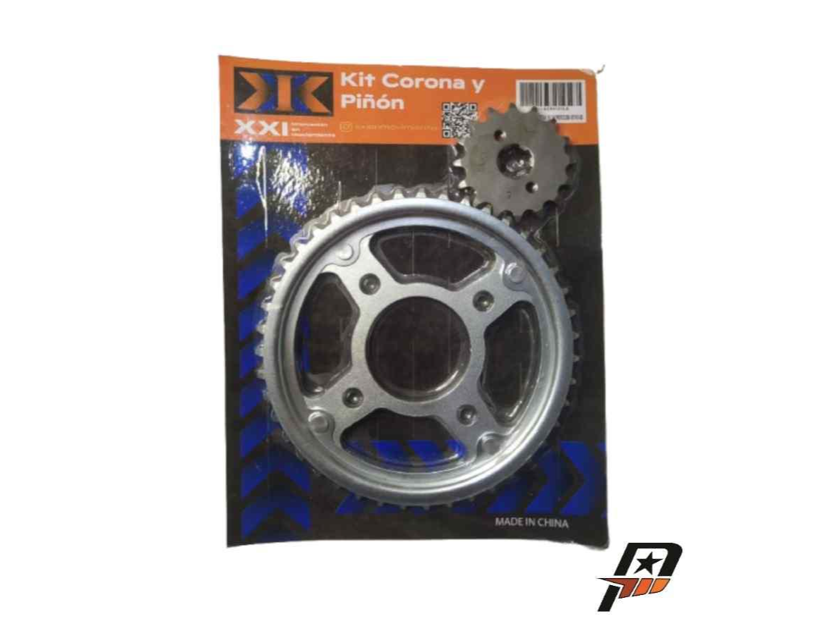 KIT CORONA Y PIÑON TITAN 150 43T/16T