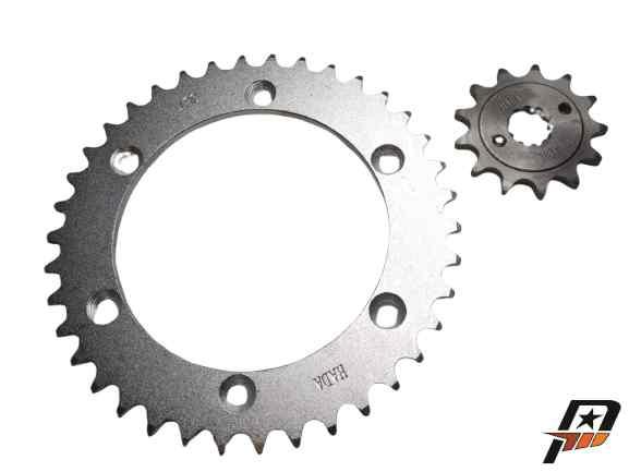 KIT CORONA Y PIÑON HONDA XR/TORNADO 250 38T/13T