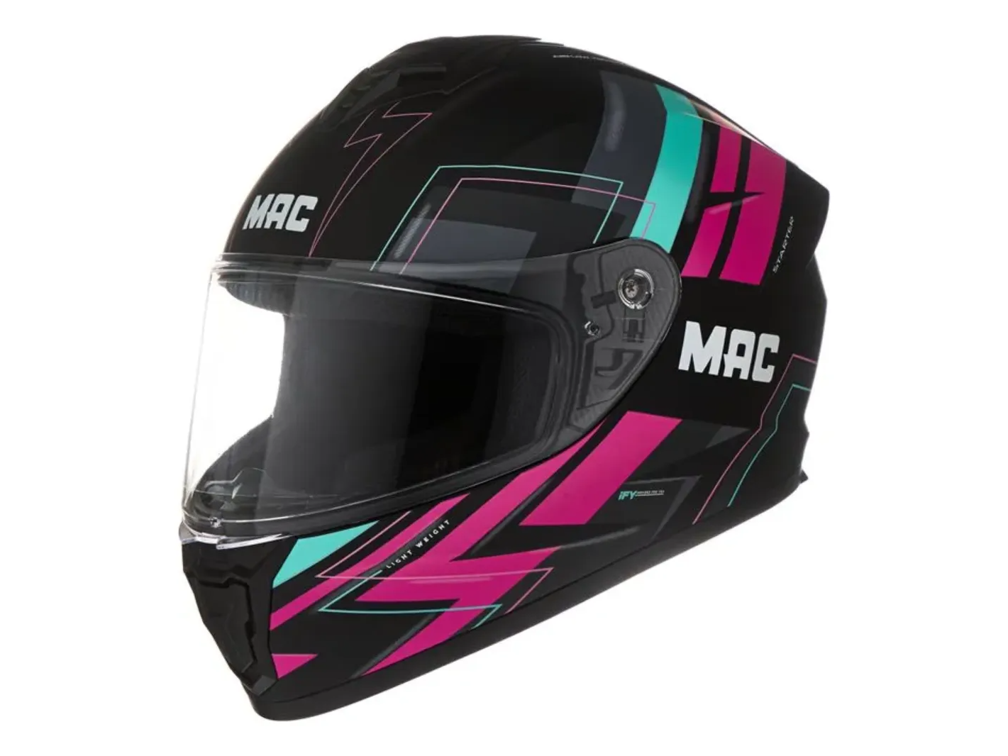CASCO MAC STARTER RAVIS FUCSIA/VERDE