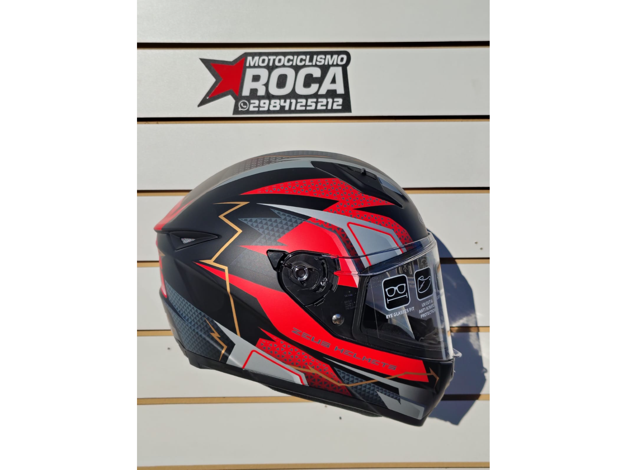 CASCO ZEUS INTEGRAL GJ 821 RED BLACK