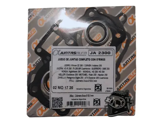 JUNTAS CABEZAL COMPLETO C/ORING HONDA NIGHTHAWK 250