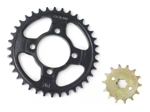 (01) KIT CORONA Y PIÑON GILERA SMASH 35T/15T CATALANO