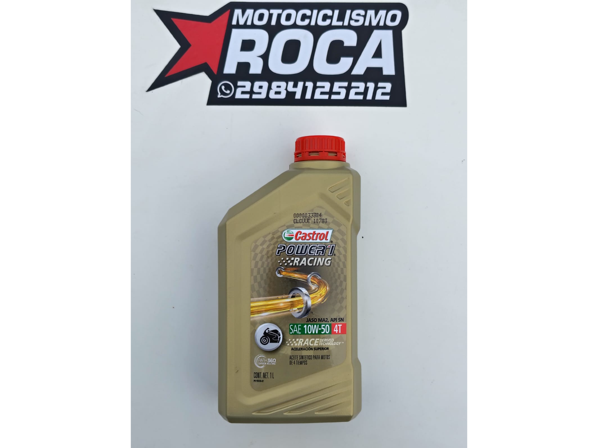 CASTROL POWER1 RACING 10W/50 100% SINTETICO 1LT
