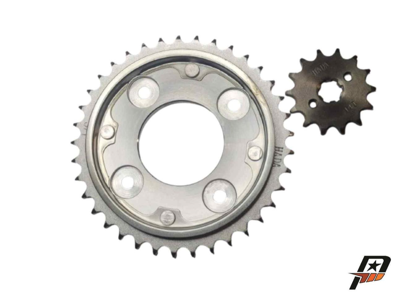 KIT CORONA Y PIÑON WAVE S 110 428-37T/14T