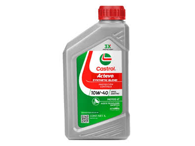 (18) CASTROL ACTEVO 10W/40 SEMI SINTETICO 1LT