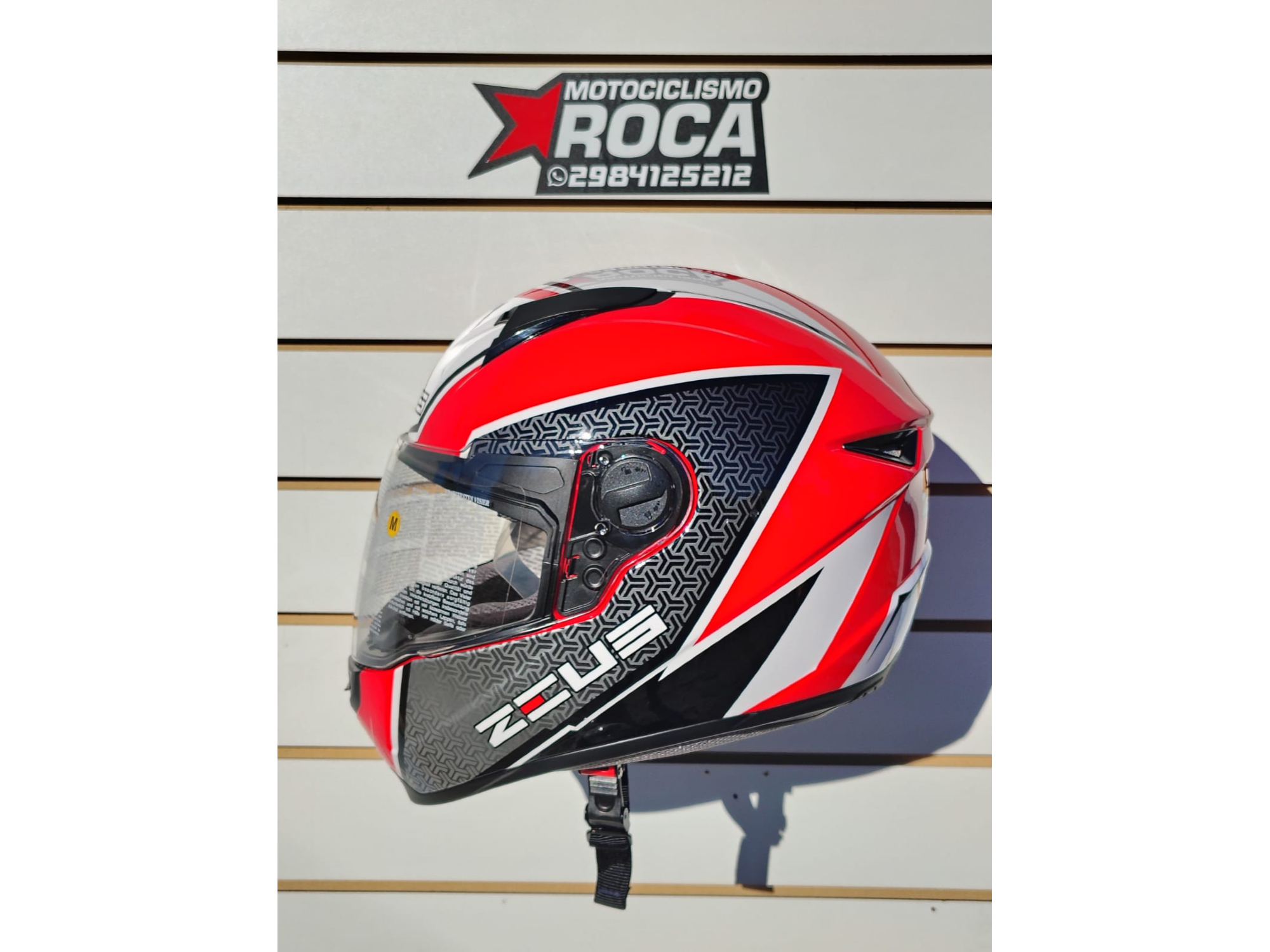 CASCO ZEUS INTEGRAL GJ 821 WHITE RED