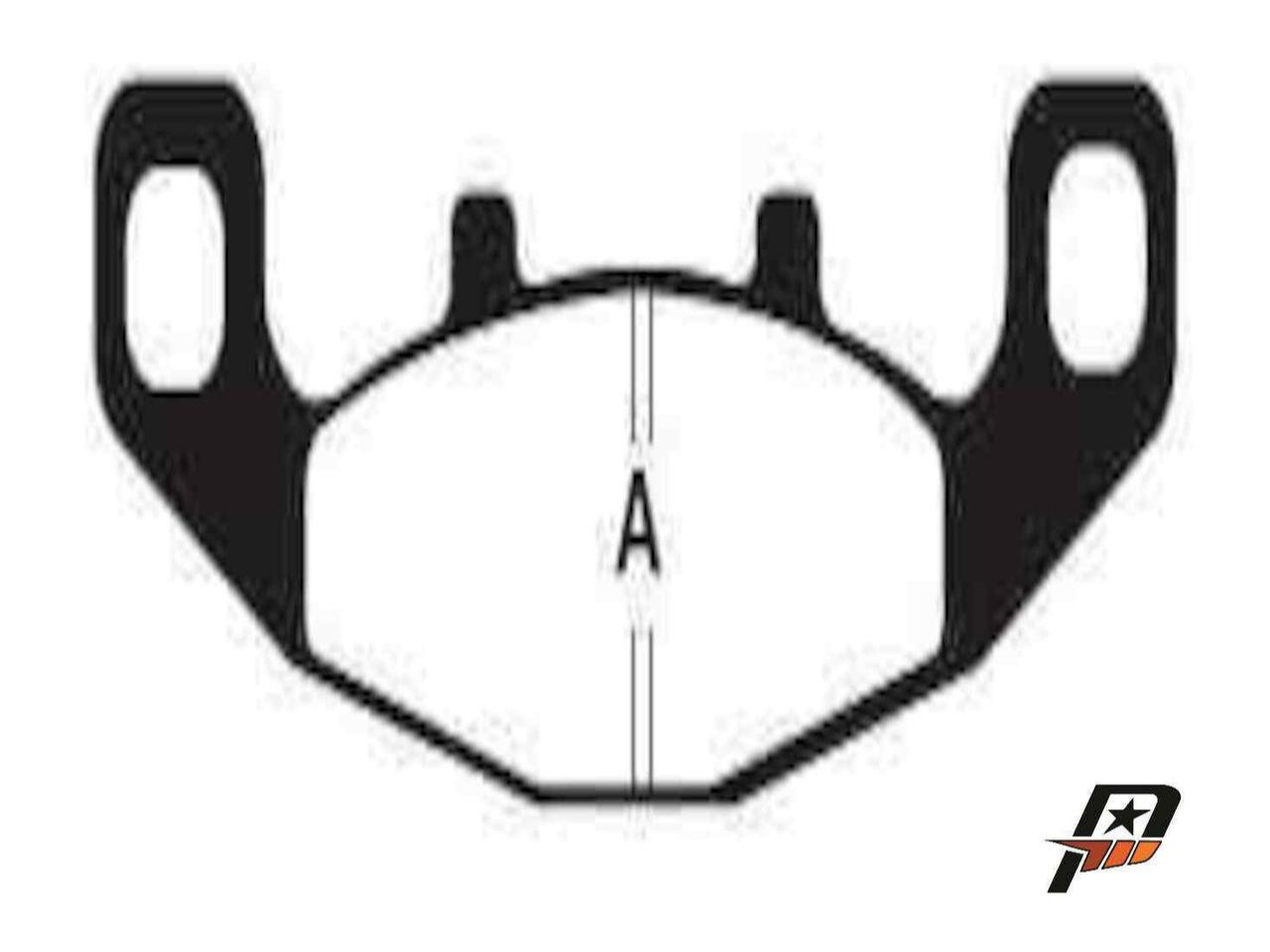 (07) - PASTILLA DE FRENO KAWASAKI NINJA 600 - 1000 ( TRAS. ) O-033