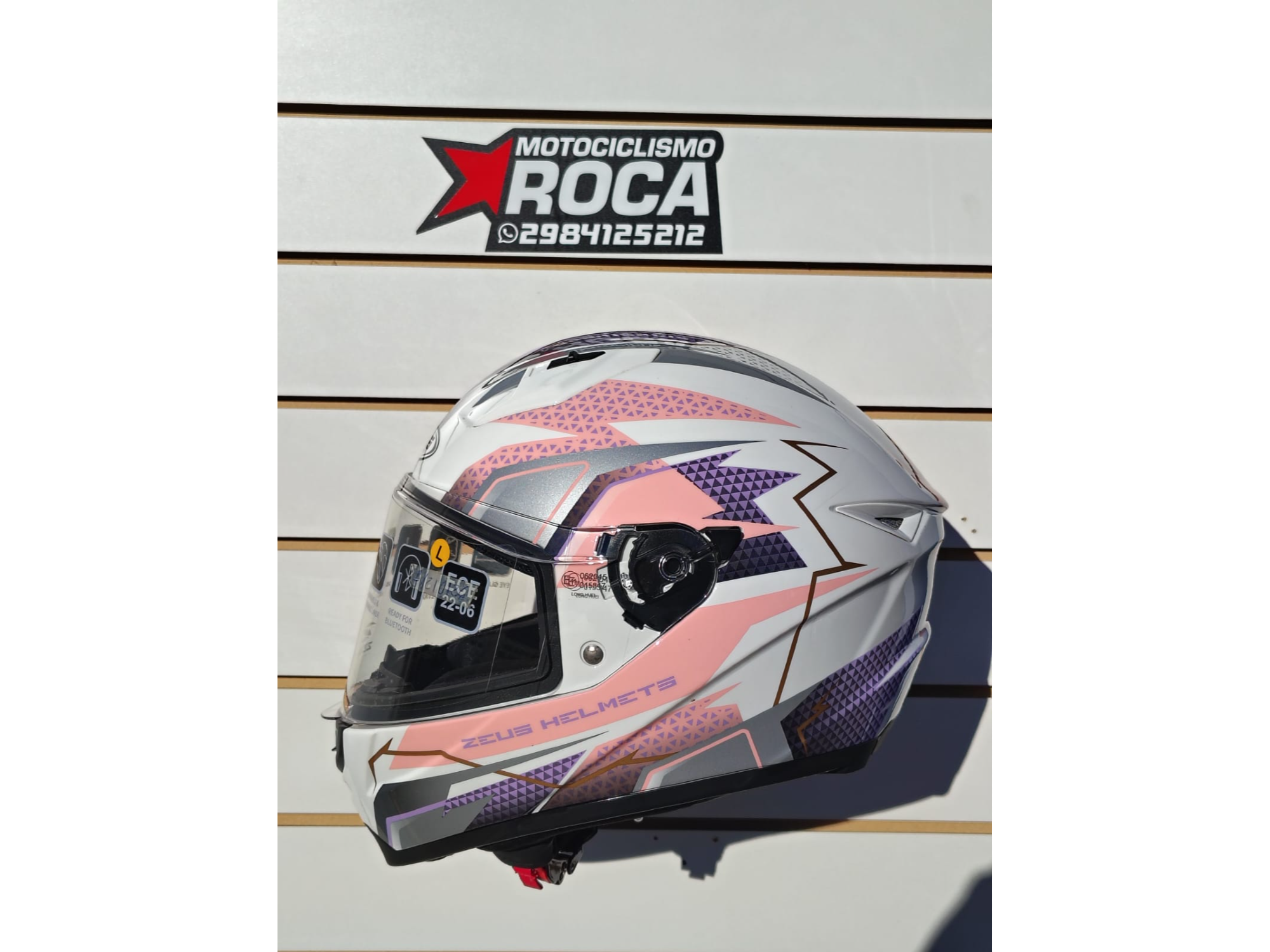 CASCO ZEUS INTEGRAL GJ 821 WHITE PINK PURPLE