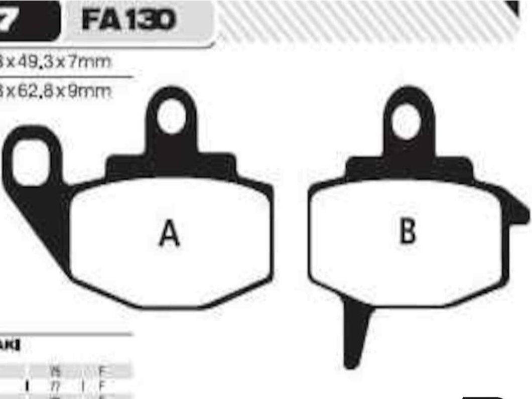 (07) - PASTILLA DE FRENO KAWASAKI KX125 E2/F1 -KX250 /500-KL650 O-037
