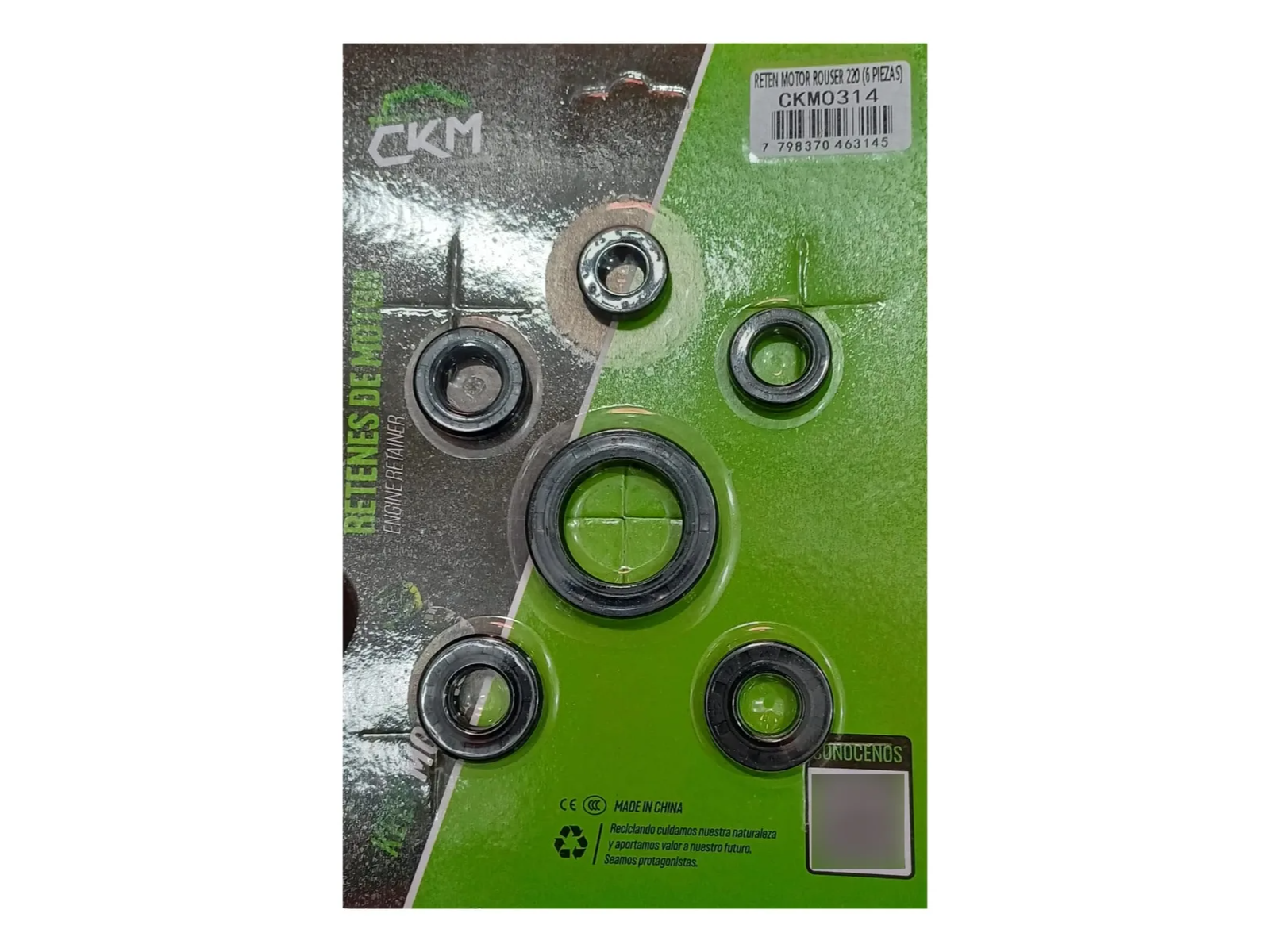 (15) RETENES DE MOTOR BAJAJ ROUSER 220