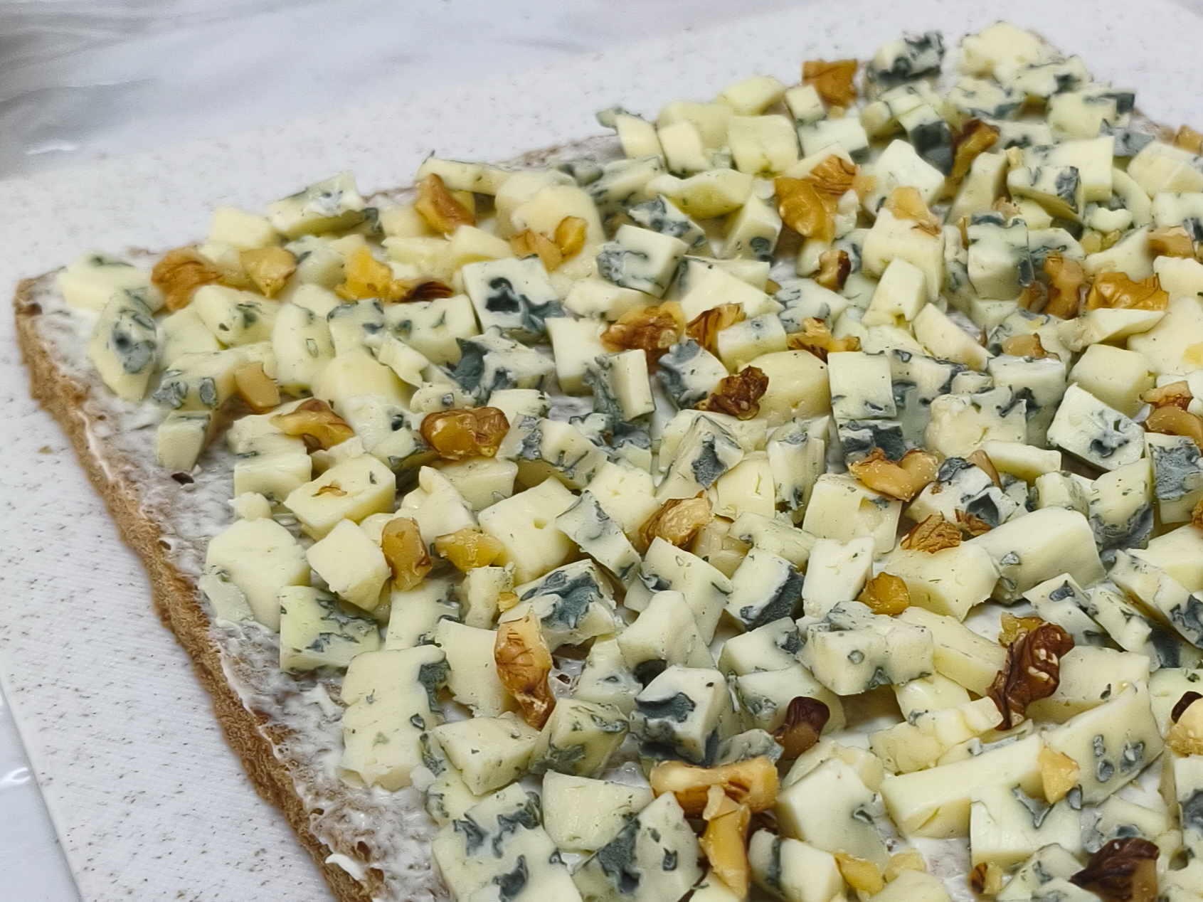 Roquefort, nuez y queso