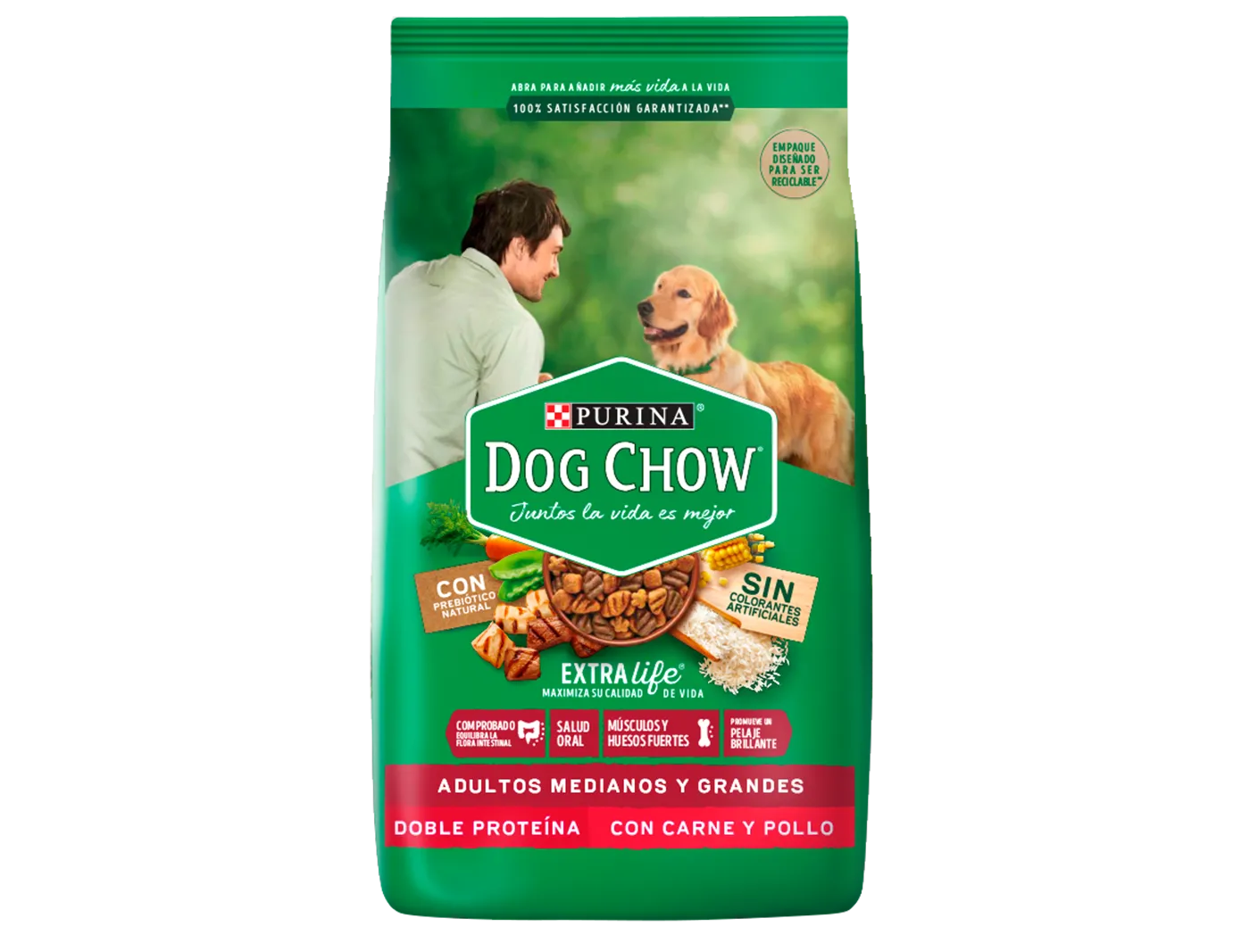 Dog Chow Adultos Razas Medianas y Grandes