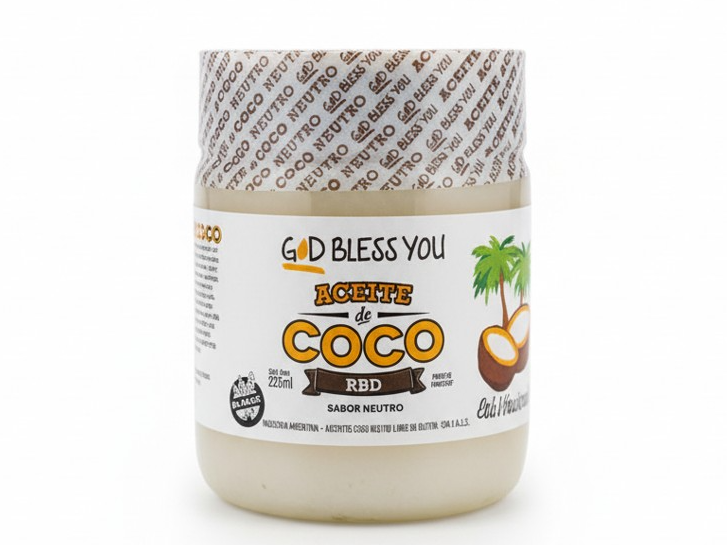 Aceite de coco "God Bless You" x225ml