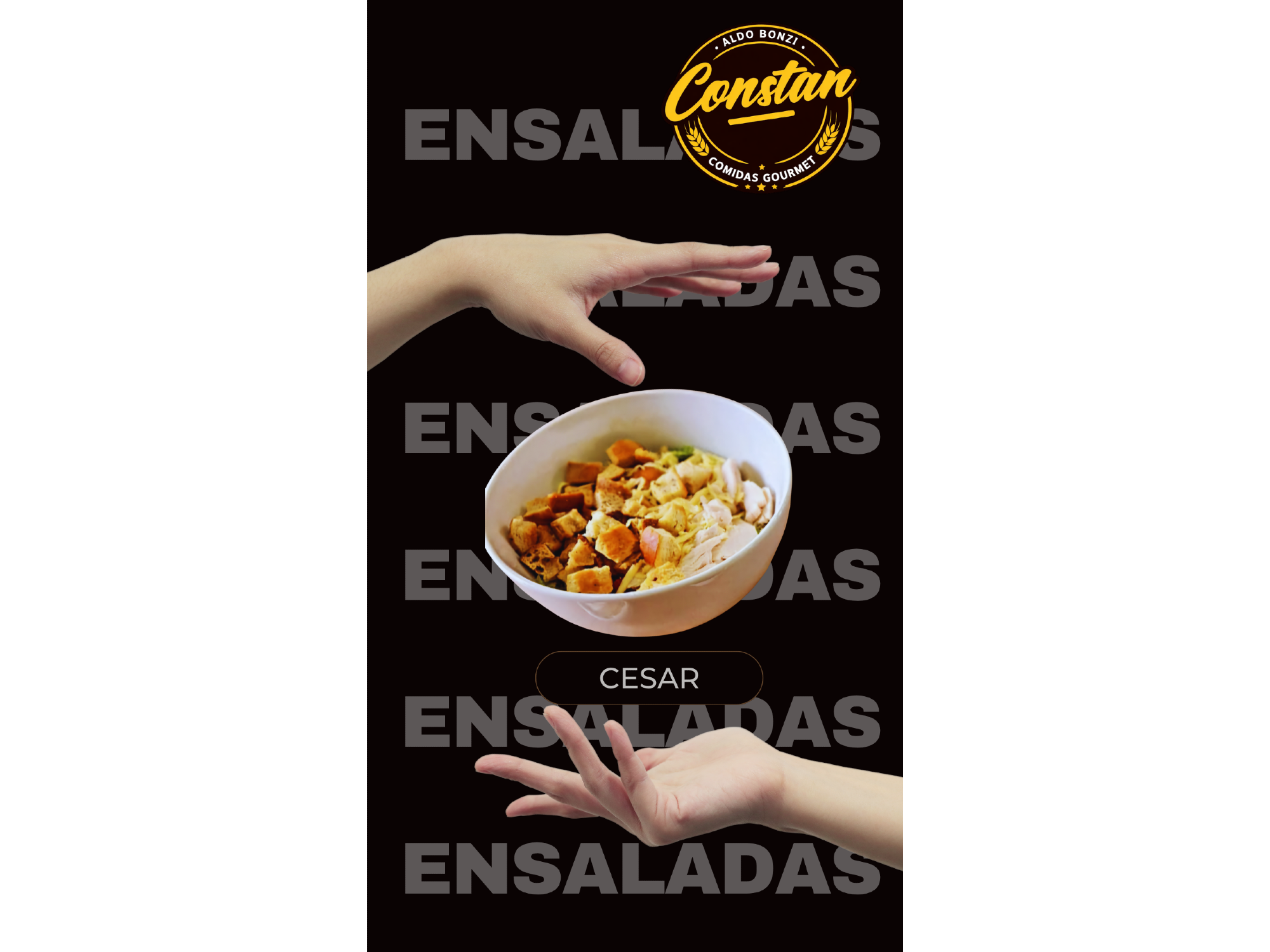 ENSALADA CESAR CON POLLO