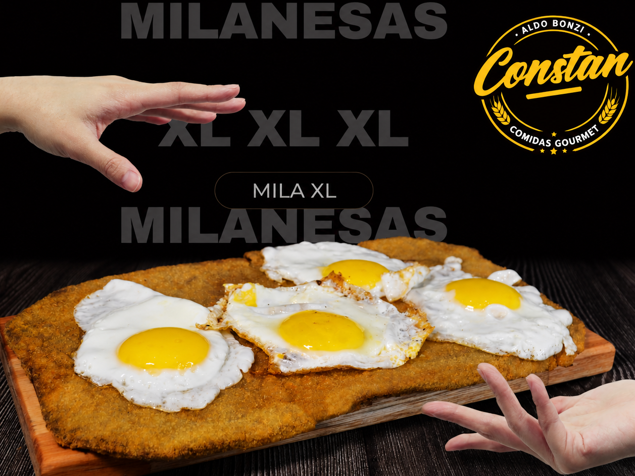 MILA POLLO XL  con guarnición.
