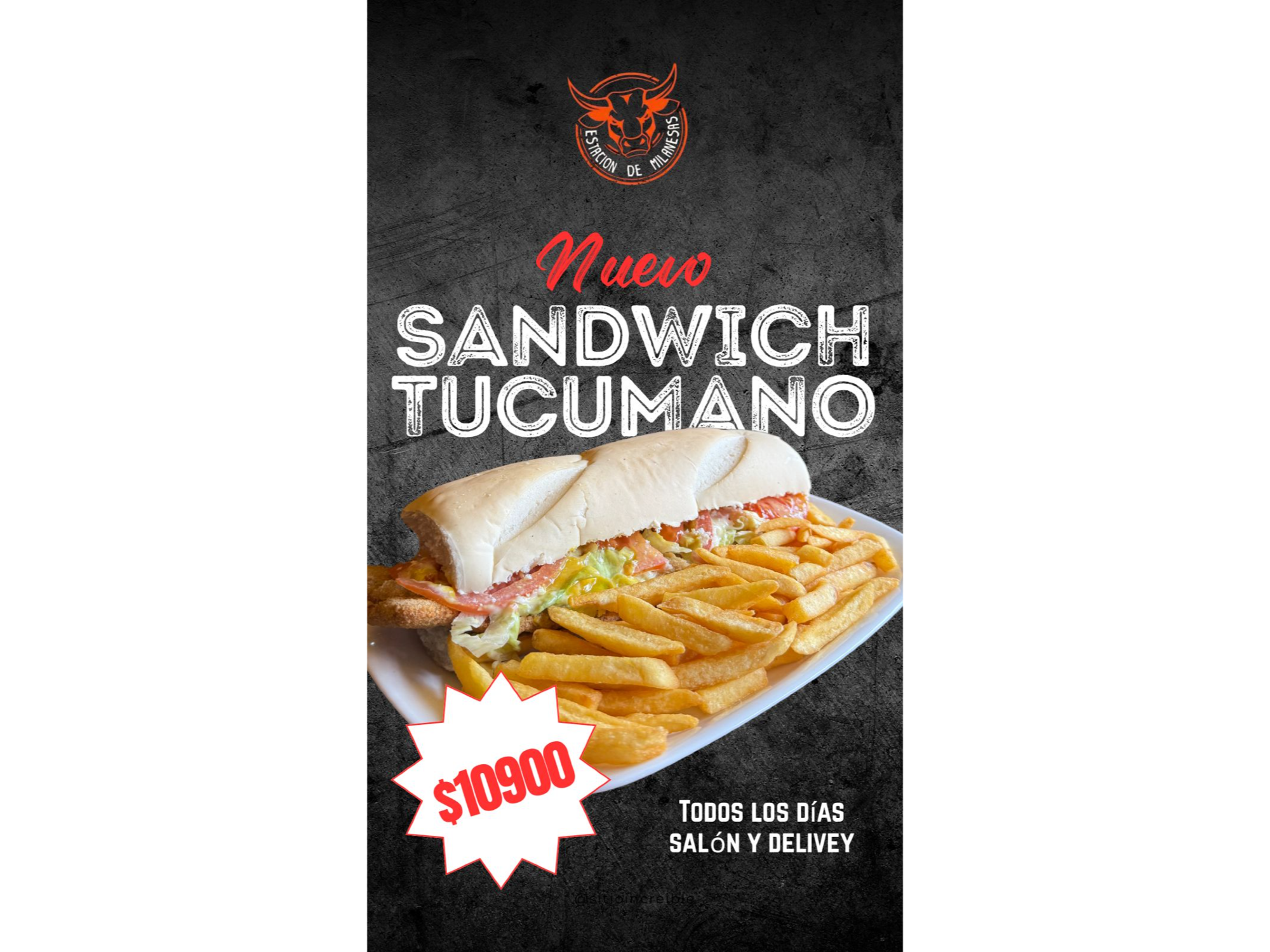 SANDWICH TUCUMANO Precio lanzamiento