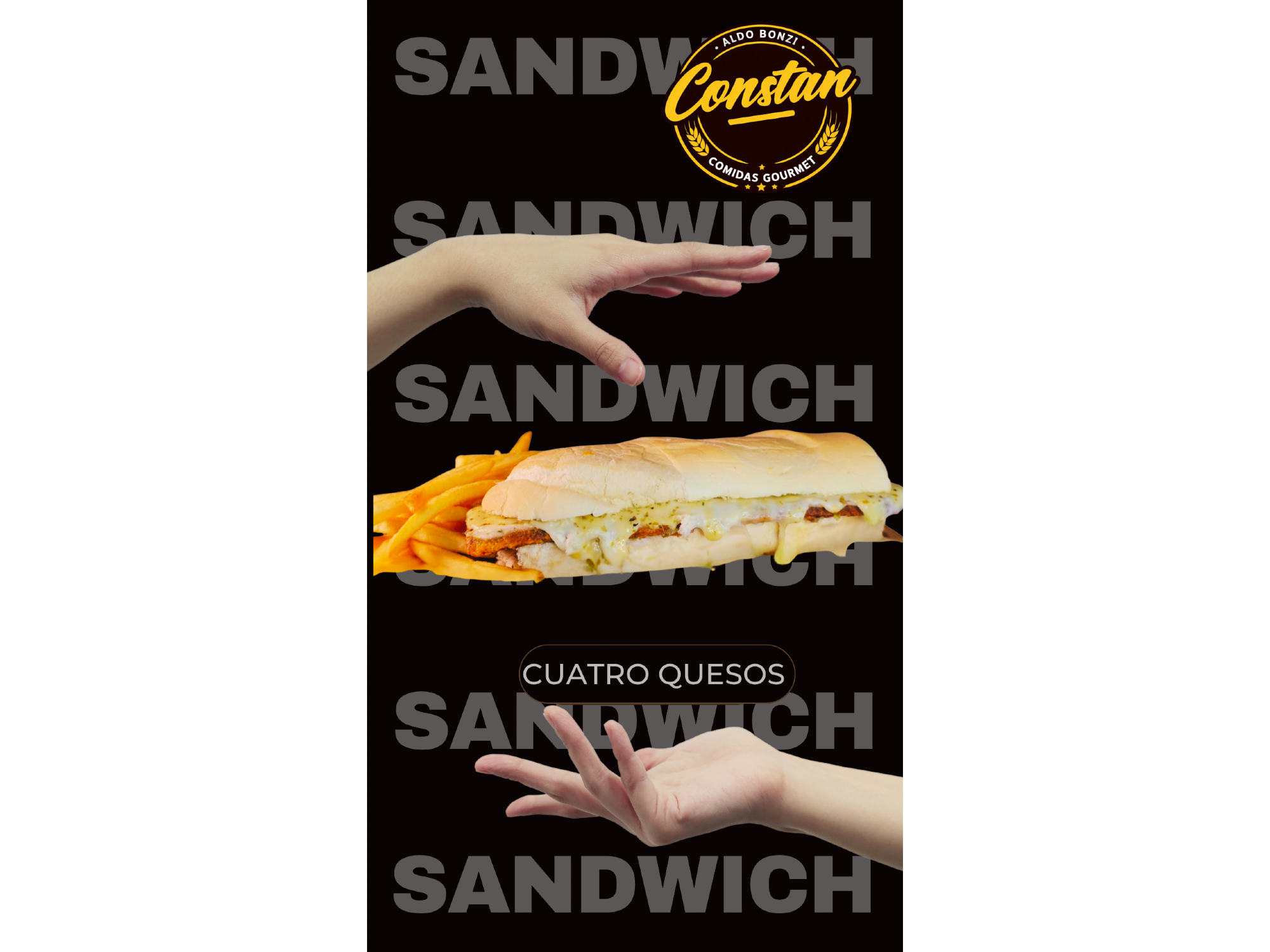 SANDWICH 4 QUESOS
