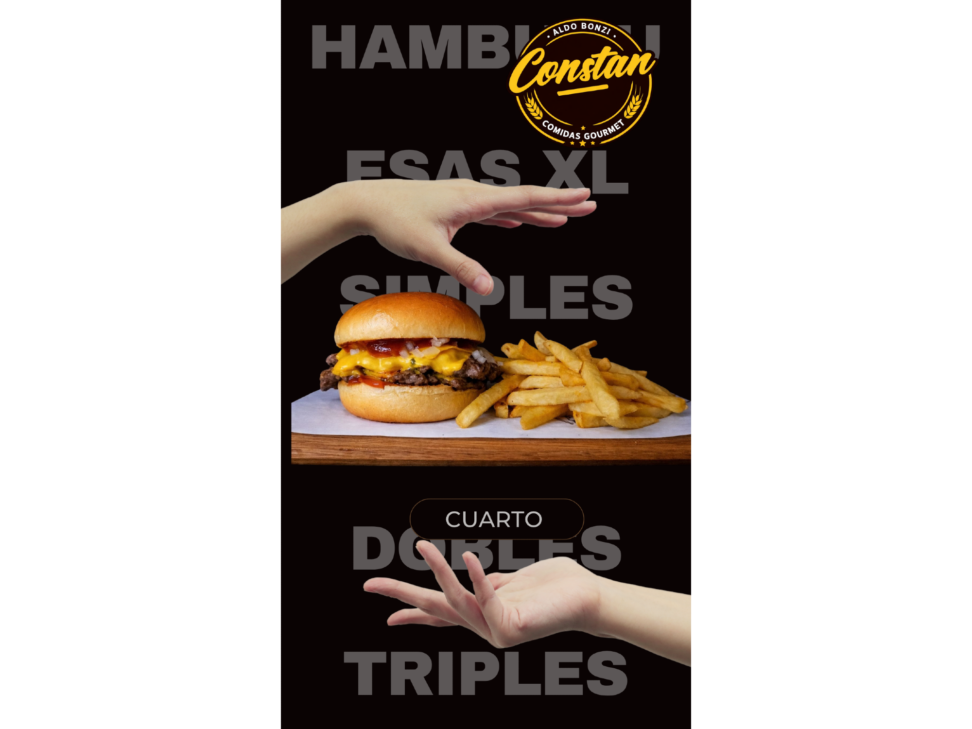 HAMBURGUESA CUARTO