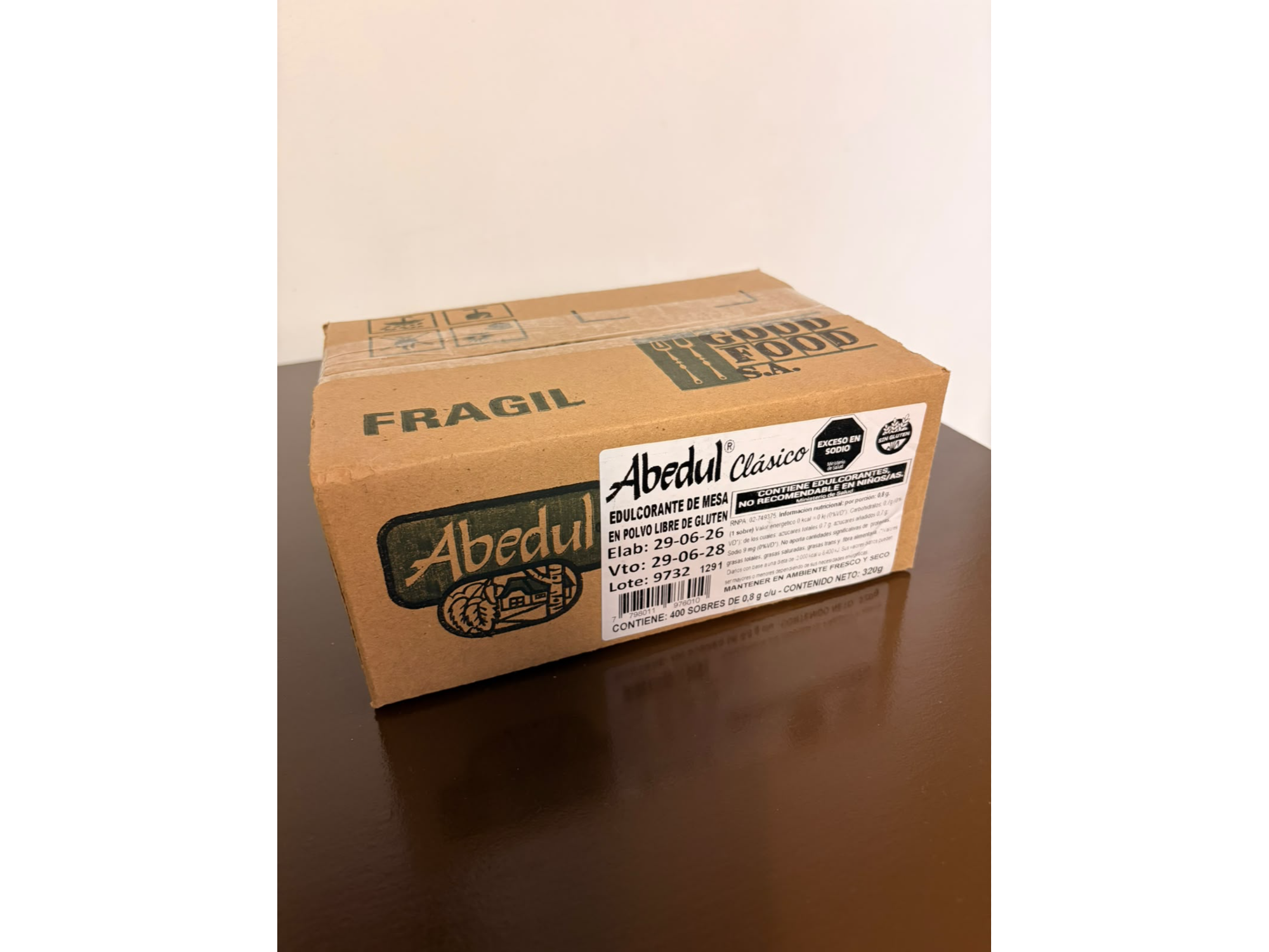 Edulcorante Abedul x400 sobres